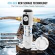 Filtru sedimente pentru toata casa, Centrifugal, 40 microni, Debit 4 T/h, curatare automata, Instalare universala, 3/4" GM + 1" GM + 3/4" GF, Manometru