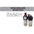 Filtru, regulator aer si lubrificator 1/4", JBM 53066