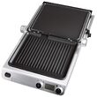 Gratar electric Inox/Sticla 2000 W, suprafata grill 300x250 mm, Placi detasabile, Senzor automat pentru gatit