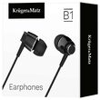 Casti cu fir In-Ear, Microfon, Jack, Dimensiune difuzor 10 mm, Negru