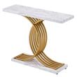 Masa consola ingusta, 1 x Nivel, Metal/MDF, 100 x 30 x 81 cm