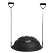 Dispozitiv jumatate minge pentru echilibru fitness, Pompa picior, max 680 kg, Diametru 660 mm, 2 x benzi elastice