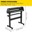 Plotter de taiat vinil, Latime taiere 630 mm, viteza de taiere 10-800 mm/s, Windows , Presiune de tăiere reglabilă 10-500g