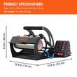 Presa termica de transfer pentru cani,11.5/22 cm, Panou de control LCD, 0-220℃, 560 W