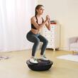 Dispozitiv jumatate minge pentru echilibru fitness, Pompa picior, max 680 kg, Diametru 660 mm, 2 x benzi elastice