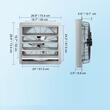 Ventilator evacuare pentru spatii comerciale, sere, depozite, Metal, 115 W, 4800 m³/h, diametru 610 mm