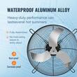 Ventilator evacuare pentru spatii comerciale, sere, depozite, Metal, 115 W, 4800 m³/h, diametru 610 mm