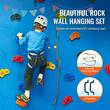 Set 25 pietre de catarat, Multicolor, accesorii prindere incluse, Sfoara 2.4 m, max 136 kg