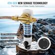 Filtru sedimente pentru toata casa, Centrifugal, 40 microni, Debit 4 T/h, Instalare universala, 3/4" GM + 1" GM + 3/4" GF, supapa curatare