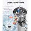 Cazan pentru distilat alcool, Inox, Capacitate 50 l, manometru, termometru scala dubla, pompa apa, 10 x borcane sticla