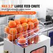 Storcator automat pentru portocale slow juicer, Inox, diametru citrice 55–80 mm, 120 W, 20 portocale /min, 495 x 320 x 780 mm, 2 x galeti