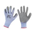 Mănuși de protecție fără cusături Topstrong Grey, cu strat de latex, marimea L