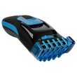Aparat de tuns cu acumulator, Lama Inox, 40 min, 8 trepte taiere, Negru/Albastru