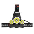Lanterna frontala cu acumulator, 350 lm, Distanta de iluminare 200 m, stroboscop