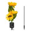 Lampa solara decorativa Floarea Soarelui, 0.2 W, 3000K, 8 lm, IP65, timp de lucru 6-8 ore