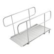 Rampa lata de prag cu balustrade, 1806 x 830 mm, Capacitate max 450 kg, suprafata anti-derapanta