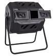 Compostor rotativ de gradina, Capacitate 160 l, rezistent UV, 2 x usa glisanta, sistem de aerare