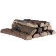 Set 10 lemne ceramice semineu, rezistente la temperaturi inalte 1000 °C, lemn natural pre-ars