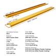 Set 2 x extensii furci stivuitor, 2440 x 165 mm, Otel, max 1800 kg