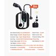 Incarcator portabil EV, Type 2 monofazat, 16A, Cablu de incarcare 6 m, 230 V, 3.6 kW, geanta de transport, IP66