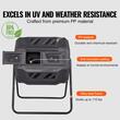 Compostor rotativ de gradina, Capacitate 160 l, rezistent UV, 2 x usa glisanta, sistem de aerare