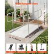 Rampa lata de prag cu balustrade, 1806 x 830 mm, Capacitate max 450 kg, suprafata anti-derapanta