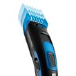 Aparat de tuns cu acumulator, Lama Inox, 40 min, 8 trepte taiere, Negru/Albastru