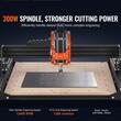 Masina de gravat CNC pentru Lemn/Acril/MDF/PVC, 300 W, Zona de lucru 400 x 400 x 60 mm, USB, Controller offline