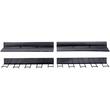 Set 4 organizatoare unelte, Otel, carlige incluse, max 40 kg, Negru, 430 x 194 mm