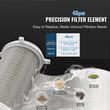 Filtru sedimente pentru toata casa, Centrifugal, 40 micron, Debit 4 T/h, Instalare universala, 3/4" GF + 1" GM, supapa curatare