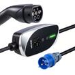 Incarcator portabil EV, Type 2 monofazat, 32A, Cablu de incarcare 6 m, 230 V, 7.4 kW, geanta de transport, IP66