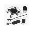 Set Transportor 4 Dolly cu maner, pentru mobila, capacitate 544 kg, 5 x roti pivotante, rotatie 360 grade