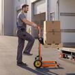 Carucior pentru transpalet, Pliabil, Inaltime max ridicare 100 cm, Capacitate 205 kg