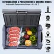 Frigider auto cu compresor, 15 l, 1 x zona racire, 602 x 328 x 263 mm, 12/24 V DC, 110-240 V AC, -20 ℃ pana la 20 ℃, Bluetooth, 60 W, USB