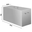 Oala pentru sterilizare conserve, 520.7 x 292.1 x 330.2 mm, 2 x niveluri, Inox alimentar, Capac
