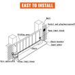 Kit automatizare poarta culisanta cu lant de 6 m, max 1500 kg, Lungime max 12 m, 2 x Telecomanda, 550 W, viteza 13 m/min, IP44, Senzor cu infrarosu