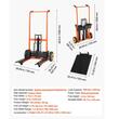 Carucior pentru transpalet, Pliabil, Inaltime max ridicare 100 cm, Capacitate 205 kg