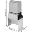 Kit automatizare poarta culisanta cu lant de 6 m, max 1500 kg, Lungime max 12 m, 2 x Telecomanda, 550 W, viteza 13 m/min, IP44, Senzor cu infrarosu