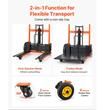 Carucior pentru transpalet, Pliabil, Inaltime max ridicare 100 cm, Capacitate 205 kg