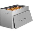 Oala pentru sterilizare conserve, 520.7 x 292.1 x 330.2 mm, 2 x niveluri, Inox alimentar, Capac