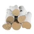 Set 6 lemne ceramice semineu, rezistente la temperaturi inalte 1000 °C, aspect mesteacan