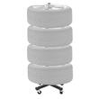 Suport vertical cu roti pentru 4 anvelope, Inaltime 1160 mm, max 100 kg, Otel