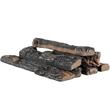 Set 8 lemne ceramice semineu, rezistente la temperaturi inalte 1000 °C, aspect stejar