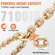 Set 2 x Lant pentru remorcare G80, Lungime 6 m, Diametru 9.5 mm, Capacitate 3200 kg
