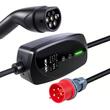 Incarcator portabil EV, Type 2 Trifazat, 32A, Cablu de incarcare 7 m, 22 kW, geanta de transport, IP66