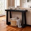 Masa consola ingusta, 1 x Nivel, Lemn, 91,5 x 30,5 x 81 cm, Negru
