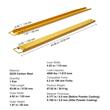 Set 2 x extensii furci stivuitor, 2130 x 115 mm, Otel, max 1800 kg