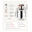 Cazan pentru distilat alcool, Inox/Cupru, Capacitate 30 l, manometru, termometru, pompa apa