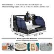 Masina de gravat cu laser CNC pentru Lemn/Acril/MDF/PVC, 15 W, Zona de lucru 300 x 180 x 45 mm,3 motoare pas cu pas