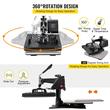 Kit Presa termica 5 in 1 pentru transfer tricouri/sepci/cani, Plotter 1260 mm, 1200 W, 0 - 250 ℃, Placa de încălzire 29 x 38 cm